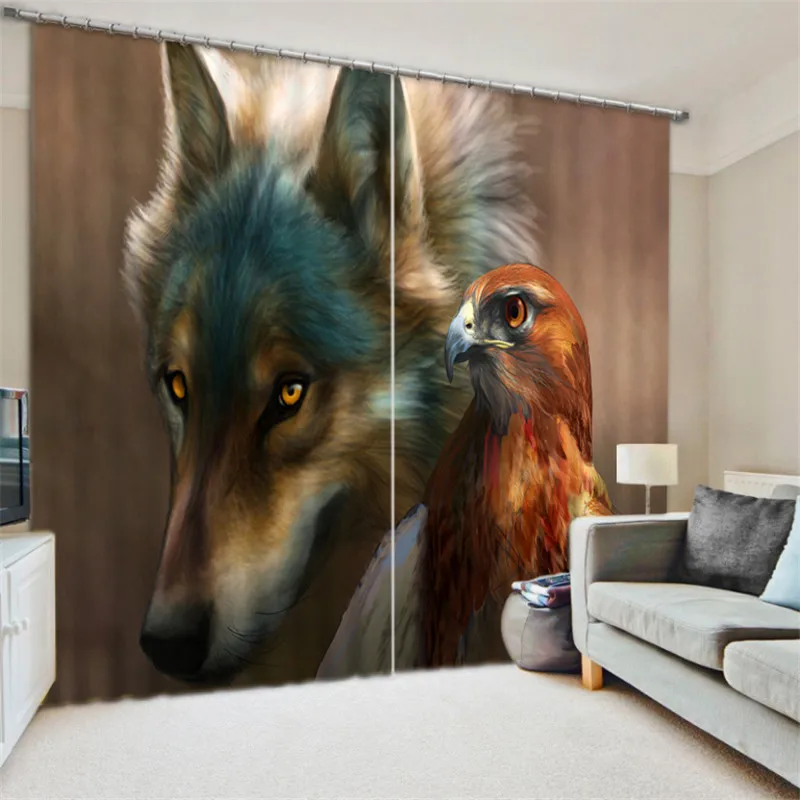 Curtains wolf print Luxury Blackout 3D Window Curtains For Living Room kids Bedroom Drapes cortinas Rideaux Customized size
Curtains wolf print Luxury Blackout 3D Window Curtains For Living Room kids Bedroom Drapes cortinas Rideaux Customized size