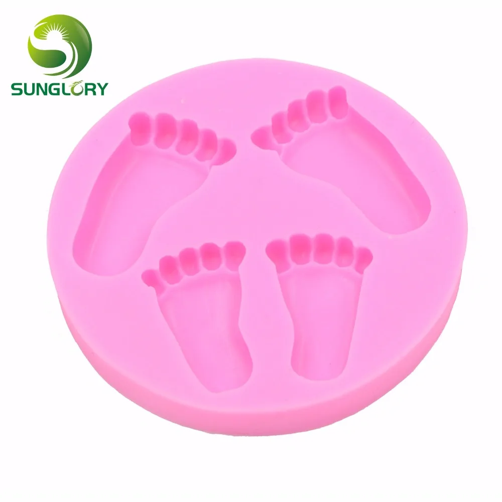Cute Silicone Baby Foot Mold For Cake Decoration Fondant 3D Feet Mould Moldes De Silicona Baking Pink Cake Decorating Tools
Cute Silicone Baby Foot Mold For Cake Decoration Fondant 3D Feet Mould Moldes De Silicona Baking Pink Cake Decorating Tools