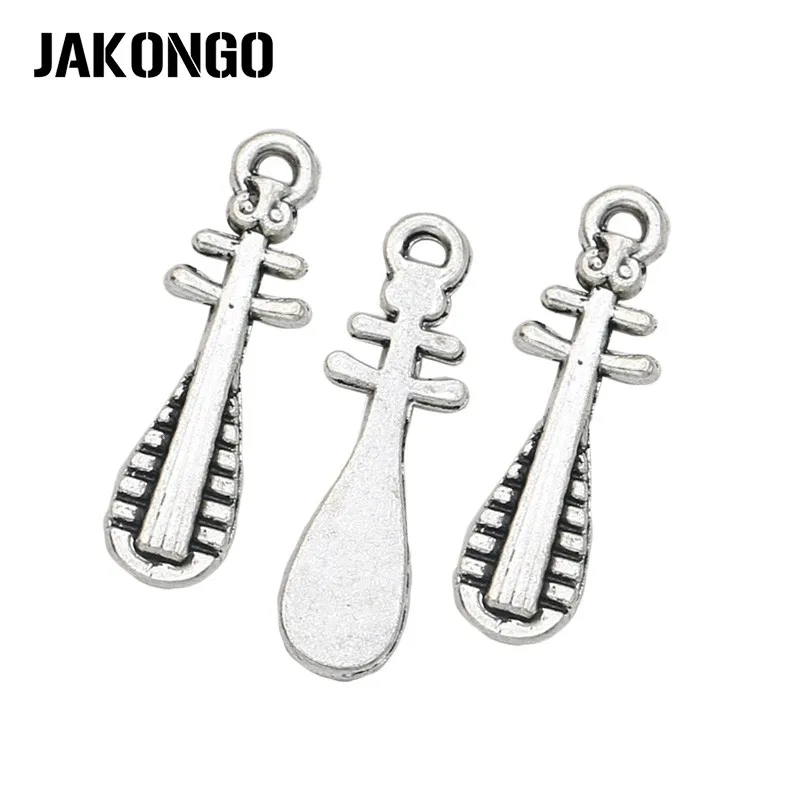 JAKONGO Antique Silver Plated Music Lute Charm Pendants for Jewelry Accessories Making Bracelet DIY 23x7mm
JAKONGO Antique Silver Plated Music Lute Charm Pendants for Jewelry Accessories Making Bracelet DIY 23x7mm