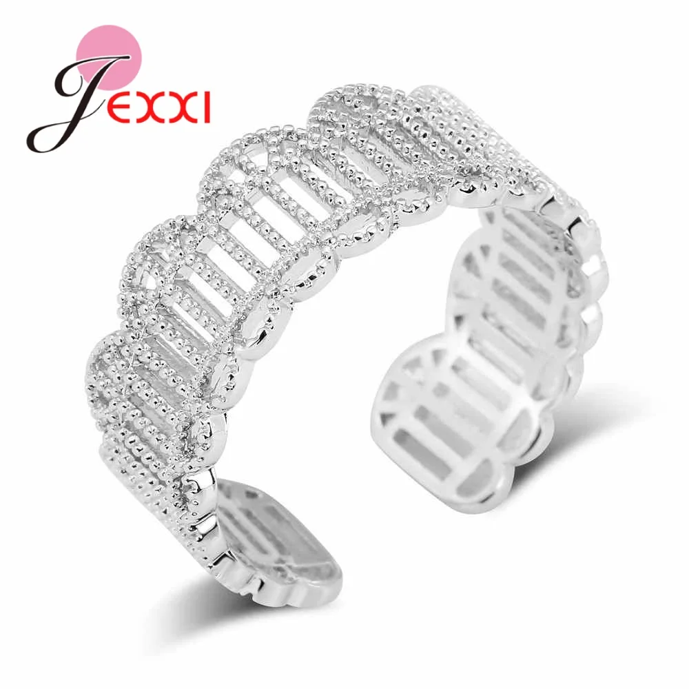 Party Jewelry Lover Sweet Gift 925 Sterling Silver Hollow Wide Rings for Women Adjustable Silver Engagement Ring Wholesale
Party Jewelry Lover Sweet Gift 925 Sterling Silver Hollow Wide Rings for Women Adjustable Silver Engagement Ring Wholesale