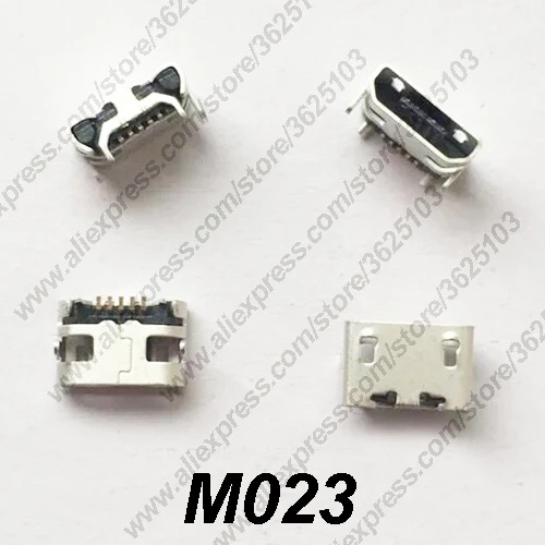 50 шт. разъем Micro USB M023 DIP для зарядки телефона 2 0 гнездо Mini 5Pin плоский рот |