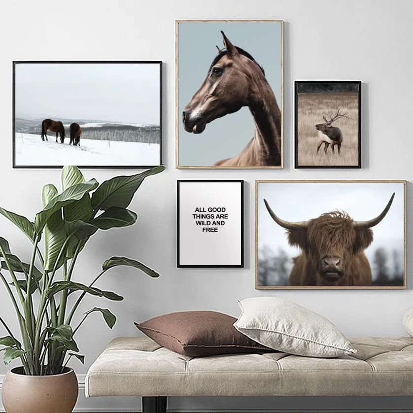 Classical Horse Cow Deer Prairie Landscape Wall Art Canvas Painting Nordic Posters And Prints Wall Pictures For Living Room Deco
Classical Horse Cow Deer Prairie Landscape Wall Art Canvas Painting Nordic Posters And Prints Wall Pictures For Living Room Deco