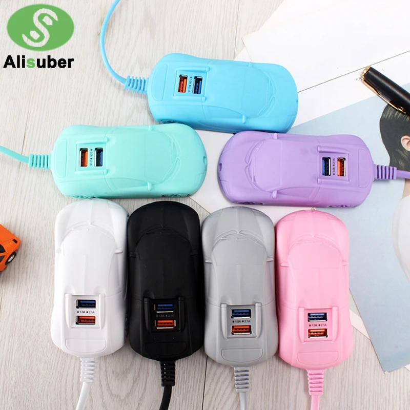 Alisuber 2 USB зарядное устройство 3.1A милый автомобильный адаптер питания для телефона