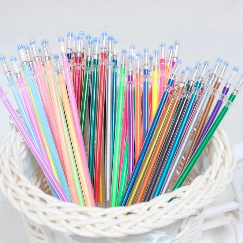 1Set 48Colors Ink Pen Refill 0.38mm Gel Ink Pen Refills for Glitter Metallic Neon Pastel Stationery dropshipping
1Set 48Colors Ink Pen Refill 0.38mm Gel Ink Pen Refills for Glitter Metallic Neon Pastel Stationery dropshipping