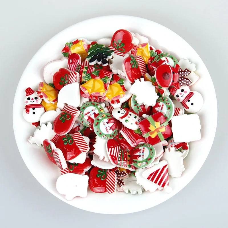 90pcs Mix Types Flat Back Resin Cabochon Christmas DIY Flatback Embellishment Accessories Scrapbooking Decoration Craft
90pcs Mix Types Flat Back Resin Cabochon Christmas DIY Flatback Embellishment Accessories Scrapbooking Decoration Craft