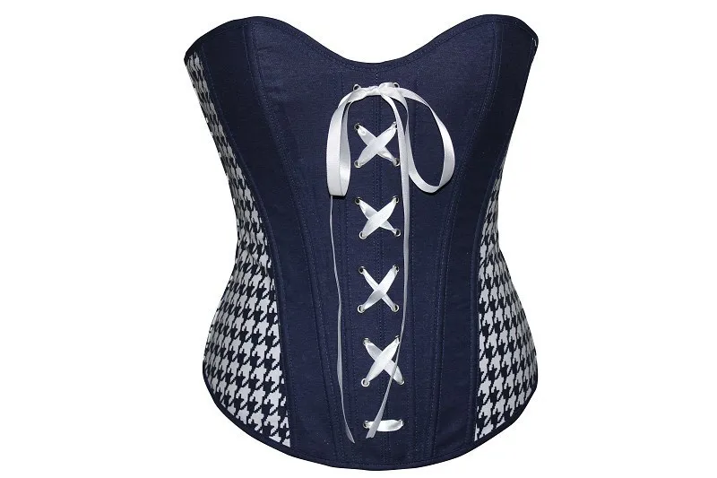 Blue Denim Overbust Corsets For Women 3S3139 Fashion Outerwear Corset Bustier
Blue Denim Overbust Corsets For Women 3S3139 Fashion Outerwear Corset Bustier