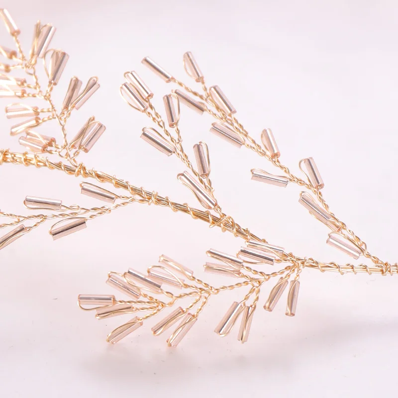 Bead Headband Gold Hair Vine Hairband Bride Tiara Wedding Hair Jewelry Headbands For Bride Accessroies Ornaments
Bead Headband Gold Hair Vine Hairband Bride Tiara Wedding Hair Jewelry Headbands For Bride Accessroies Ornaments