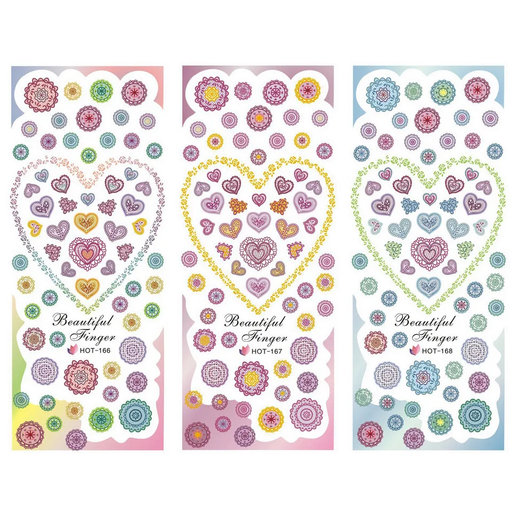 3 PACKS / LOT MOSAIC FLOWER LACE SWEET HEART NAIL TATTOOS STICKER WATER TRANSFER DECAL NAIL ART HOT166-168
3 PACKS / LOT MOSAIC FLOWER LACE SWEET HEART NAIL TATTOOS STICKER WATER TRANSFER DECAL NAIL ART HOT166-168