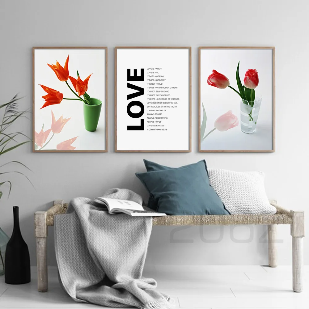 Tulip Flower Love Inspirational Quotes Nordic Posters And Prints Wall Art Canvas Painting Wall Pictures For Living Room Decor
Tulip Flower Love Inspirational Quotes Nordic Posters And Prints Wall Art Canvas Painting Wall Pictures For Living Room Decor