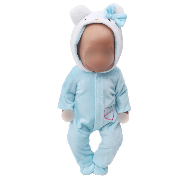 43 cm baby dolls Clothes newborn pink Unicorn suit Cat jumpsuits baby doll Dress Baby toys fit American 18 inch Girls doll zf20
43 cm baby dolls Clothes newborn pink Unicorn suit Cat jumpsuits baby doll Dress Baby toys fit American 18 inch Girls doll zf20
