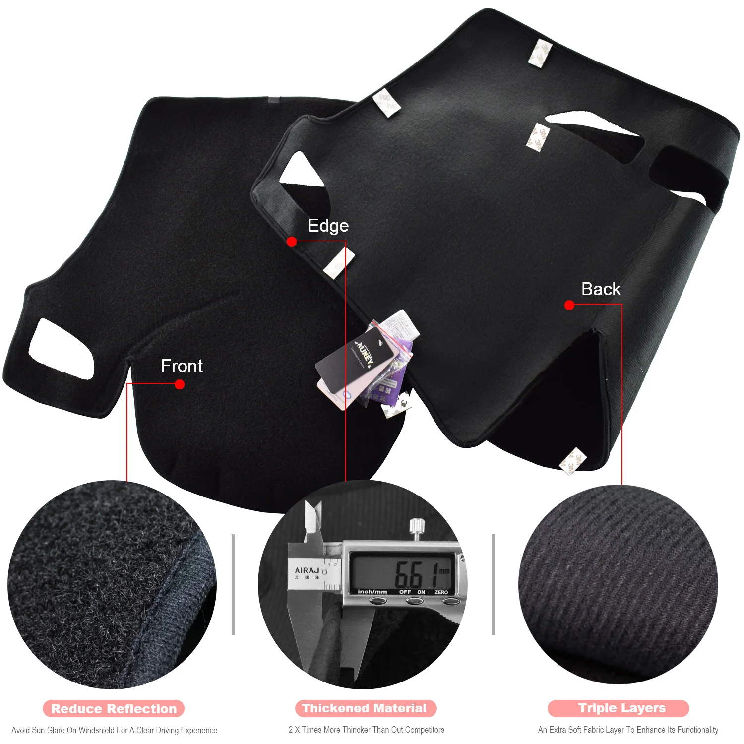 Чехол Xukey для приборной панели автомобиля Hyundai Elantra Avante 2011 2012 2013 2014 2015 коврик |