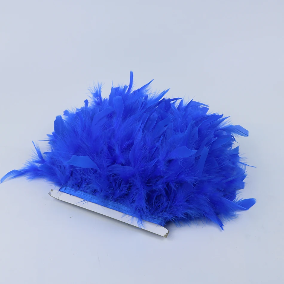 10 yard/lot blue turkey feather trims15-20 cm Dyed chicken feather ribbons trimming feather fringes strip
10 yard/lot blue turkey feather trims15-20 cm Dyed chicken feather ribbons trimming feather fringes strip