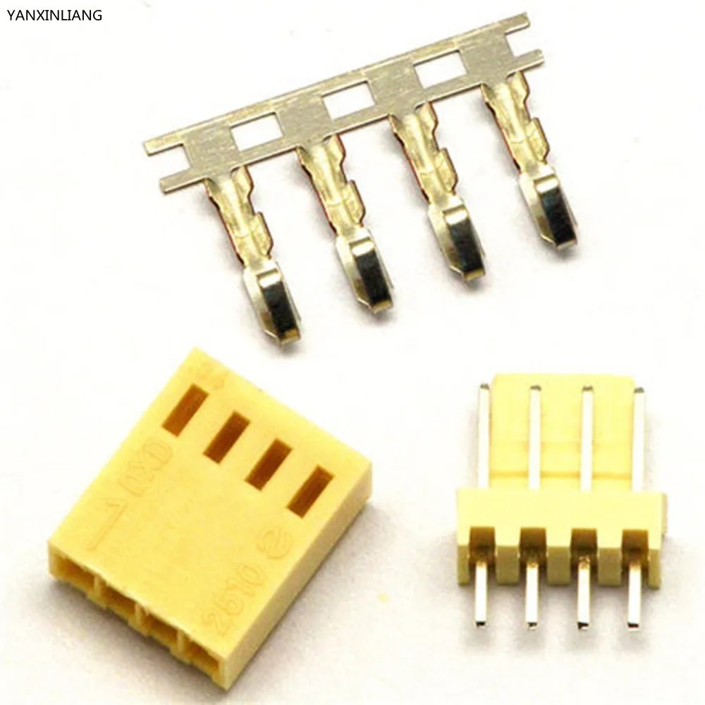 50Sets KF2510 4Pin Connector Kit Straight Pitch 2.54mm Pin Header+Terminal+Housing
50Sets KF2510 4Pin Connector Kit Straight Pitch 2.54mm Pin Header+Terminal+Housing