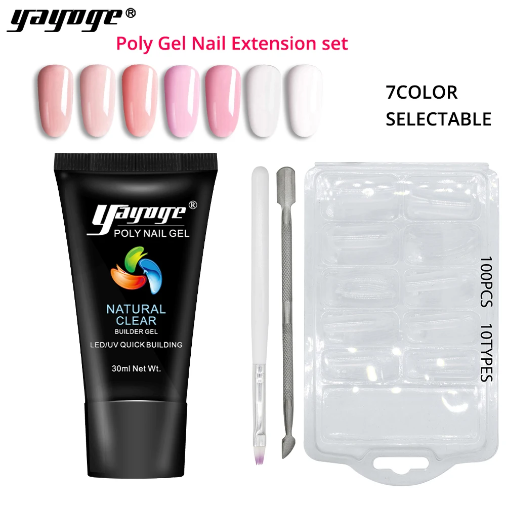 Yayoge Poly Nail Gel Kit With Lamp Nail Gel Set quick building Clear Pink Color gel for nails extension gel Set in Nail Gel
Yayoge Poly Nail Gel Kit With Lamp Nail Gel Set quick building Clear Pink Color gel for nails extension gel Set in Nail Gel