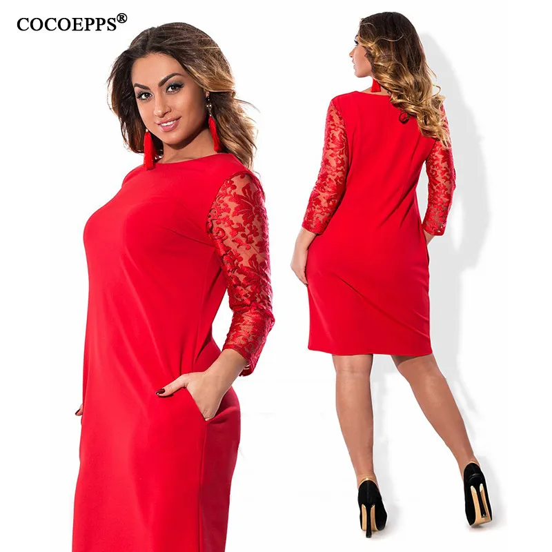 2019 Autumn Women Fashion Big Size Office Lace Dress Long Sleeve Clothing O-Neck Plus Size Bodycon Women Dress Vestidos 6XL 5XL
2019 Autumn Women Fashion Big Size Office Lace Dress Long Sleeve Clothing O-Neck Plus Size Bodycon Women Dress Vestidos 6XL 5XL