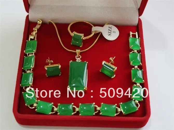 Free Shipping Wholesale natural GREEN JADE stone link bracelet Necklace earrings Ring
Free Shipping Wholesale natural GREEN JADE stone link bracelet Necklace earrings Ring