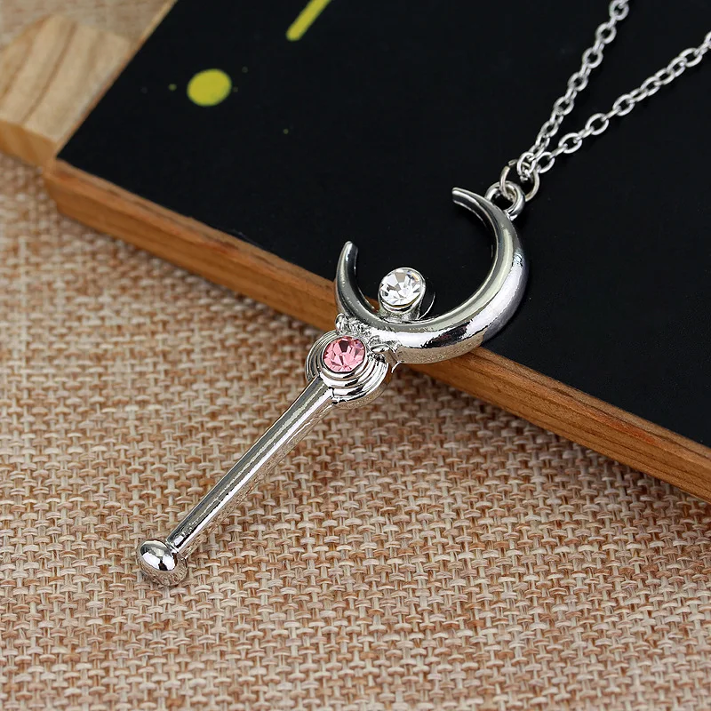 Japanese Anime Star Moon Wand Pendant Necklace for Girls 2023 New Fashion Cartoon Cosplay Captor Sakura Jewelry Accessories
Japanese Anime Star Moon Wand Pendant Necklace for Girls 2023 New Fashion Cartoon Cosplay Captor Sakura Jewelry Accessories