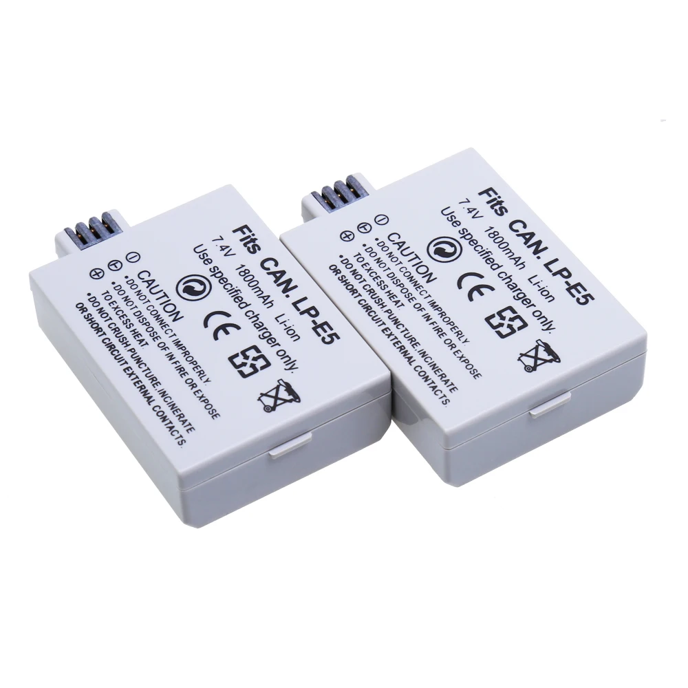 1800mAh LP-E5 LPE5 Battery LP E5 Camera batteries for Canon EOS 450D 500D 1000D KISS X2 X3 F Rebel XS XSi T1i
1800mAh LP-E5 LPE5 Battery LP E5 Camera batteries for Canon EOS 450D 500D 1000D KISS X2 X3 F Rebel XS XSi T1i