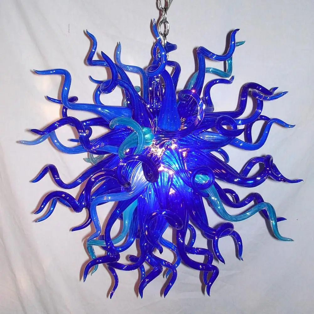 LED Hand Blown Glass Blue Chandelier Lighting Bedroom Living Room Murano Glass Lights Cheap Mini Art Decor Crystal Chandelier
LED Hand Blown Glass Blue Chandelier Lighting Bedroom Living Room Murano Glass Lights Cheap Mini Art Decor Crystal Chandelier