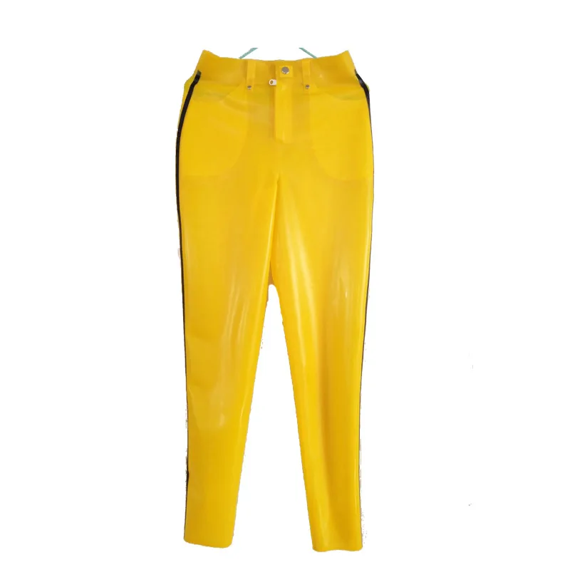 Latex Pants 100% Rubber Unisex Yellow and Black Sexy Trousers With Zipper and Pocket Size XXS-XXL
Latex Pants 100% Rubber Unisex Yellow and Black Sexy Trousers With Zipper and Pocket Size XXS-XXL