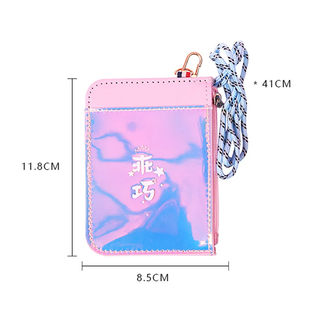 Laser Holographic Slim Card Wallet Neck Strap Card Holder Bag Girls Cute ID Credit Card Case Zipper Coin Purse Small Money Bags
Laser Holographic Slim Card Wallet Neck Strap Card Holder Bag Girls Cute ID Credit Card Case Zipper Coin Purse Small Money Bags