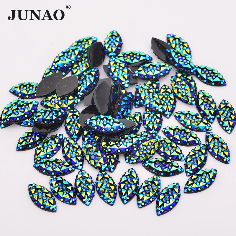 JUNAO 7*15mm Black AB Horse Eye Rhinestone Applique Flatback Resin Gems Non Hotfix Diamond Strass Crystal Stone for Decorations
JUNAO 7*15mm Black AB Horse Eye Rhinestone Applique Flatback Resin Gems Non Hotfix Diamond Strass Crystal Stone for Decorations