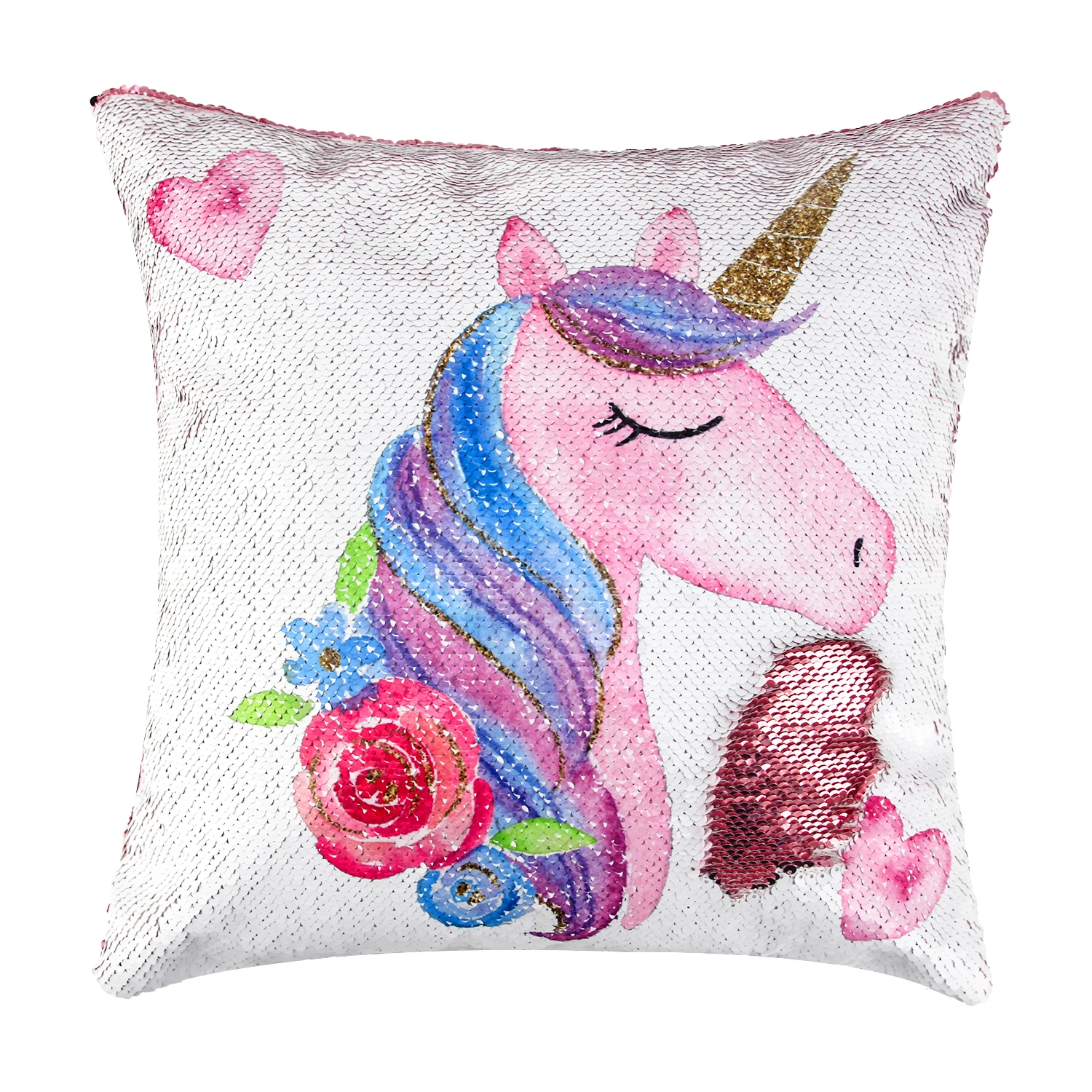 2019 Unicorn Double Pillowcase European And American Explosions Sequin Pillowcase Magical Pillow Cover 40X40cm
2019 Unicorn Double Pillowcase European And American Explosions Sequin Pillowcase Magical Pillow Cover 40X40cm