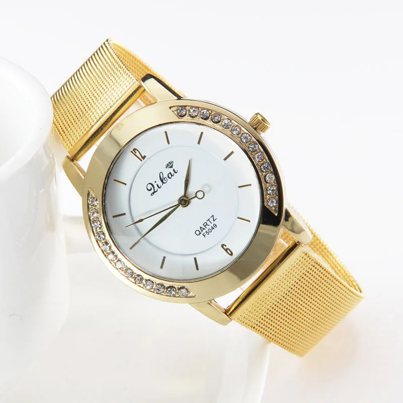 Великолепный хит продаж модные женские Аналоговые кварцевые наручные часы из