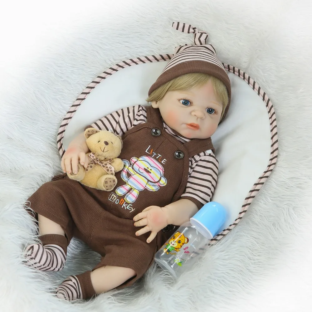 23inch Full Body Silicone Reborn Baby Doll Toy Newborn Boy reborn baby dolls Birthday Gift Fashion Play House Toy Girl presents
23inch Full Body Silicone Reborn Baby Doll Toy Newborn Boy reborn baby dolls Birthday Gift Fashion Play House Toy Girl presents
