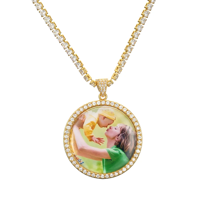 Personalized Custom Photo Gold Necklace With Medallions Necklace & Pendant Tennis Chain Cubic Zircon for Women Men Jewelry Gift
Personalized Custom Photo Gold Necklace With Medallions Necklace & Pendant Tennis Chain Cubic Zircon for Women Men Jewelry Gift