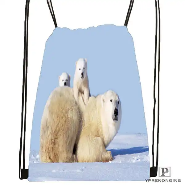 Изготовленный На Заказ Рюкзак polar-bear-cubs на шнурке сумка милый детский рюкзак
