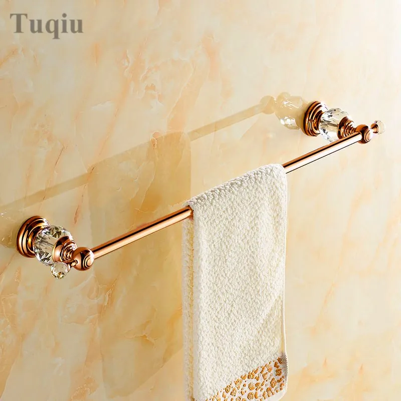 Rose Gold Bathroom Accessories Brass Crystal Luxury hardware set towel ring hanger
Rose Gold Bathroom Accessories Brass Crystal Luxury hardware set towel ring hanger