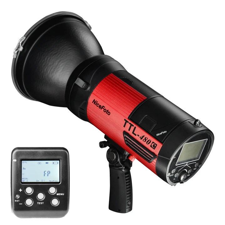 Беспроводная вспышка Nicefoto TTL-480C 480 Вт Высокоскоростная синхронизация для камер