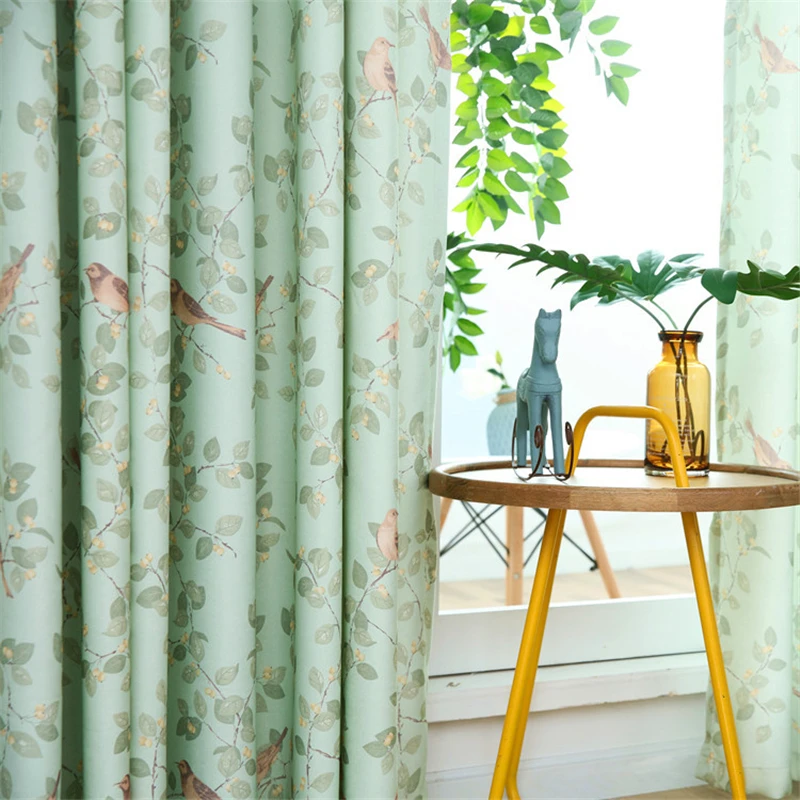 Window Curtain Green Birds Print Curtain Living Room Bedroom Blackout Curtains For Cortina Cortinas Rideaux Voilage
Window Curtain Green Birds Print Curtain Living Room Bedroom Blackout Curtains For Cortina Cortinas Rideaux Voilage