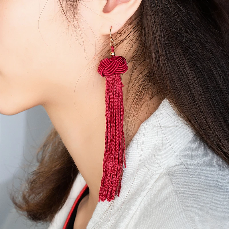 VCORM Bohemian Long Tassel Drop Earrings for Women Female Fashion Vintage Fringe Cotton Detachable Dangle Earring 2019 Jewelry
VCORM Bohemian Long Tassel Drop Earrings for Women Female Fashion Vintage Fringe Cotton Detachable Dangle Earring 2019 Jewelry