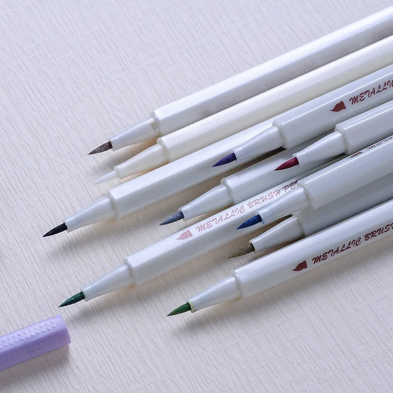 10 Colors Metallic Brush Pen for DIY Scrapbooking Metal Color Soft Head Pen for Drawing
10 Colors Metallic Brush Pen for DIY Scrapbooking Metal Color Soft Head Pen for Drawing