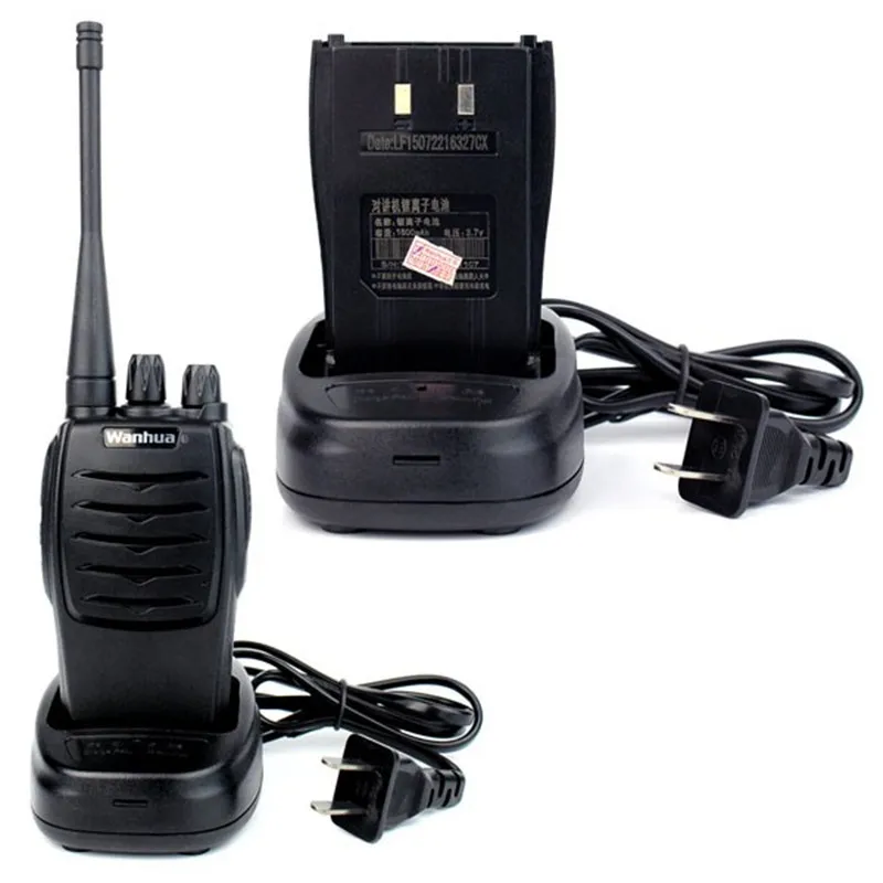 2pcs Black New Arrivel Wanhua WH27G Walkie Talkie UHF 400-470MHz 16 Channels 4W Portable Transceiver Two Way Radio
2pcs Black New Arrivel Wanhua WH27G Walkie Talkie UHF 400-470MHz 16 Channels 4W Portable Transceiver Two Way Radio