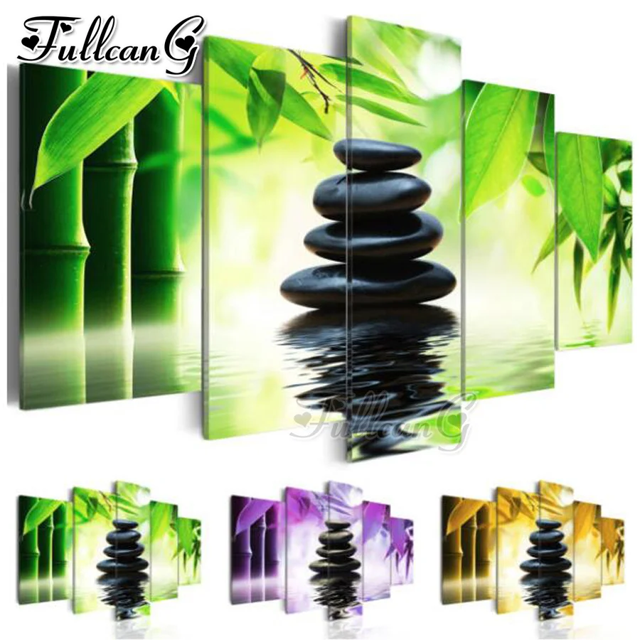 FULLCANG diy 5 pieces diamond painting bamboo and black stones full square/round drill 5d cross stitch embroidery kits FC841
FULLCANG diy 5 pieces diamond painting bamboo and black stones full square/round drill 5d cross stitch embroidery kits FC841