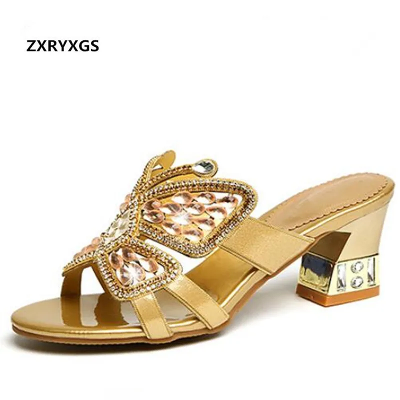 ZXRYXGS Brand Shoes Woman Rhinestone Sandals Slippers 2019 New Summer Women Shoes Fashion Sandals Genuine Leather Slippers
ZXRYXGS Brand Shoes Woman Rhinestone Sandals Slippers 2019 New Summer Women Shoes Fashion Sandals Genuine Leather Slippers