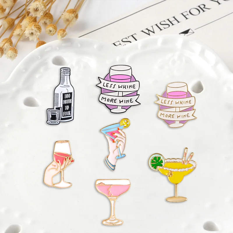 Wine and beverage series Denim Enamel pins enjoy life fashion Badges Brooches Cute party Gifts for friends Jewelry wholesale
Wine and beverage series Denim Enamel pins enjoy life fashion Badges Brooches Cute party Gifts for friends Jewelry wholesale
