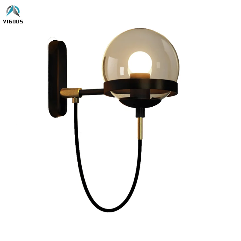 Retro American Amber Glass Globe E27 Led Wall Lamp Luminarias Led Lustre Wall Lamp Corridor Led Bracket Lamp Lighting Fixtures
Retro American Amber Glass Globe E27 Led Wall Lamp Luminarias Led Lustre Wall Lamp Corridor Led Bracket Lamp Lighting Fixtures