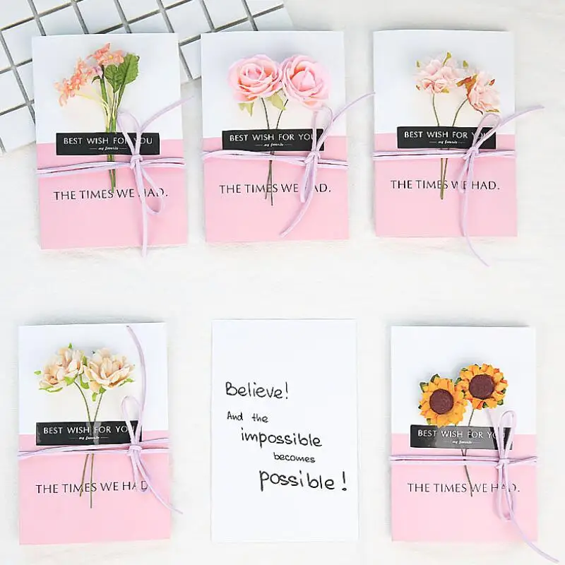 10 Pcs/lot Creative DIY Vintage Kraft Paper Handmade Flower Greeting Card Kids Birthday Christmas Greeting Cards Thank You Cards
10 Pcs/lot Creative DIY Vintage Kraft Paper Handmade Flower Greeting Card Kids Birthday Christmas Greeting Cards Thank You Cards