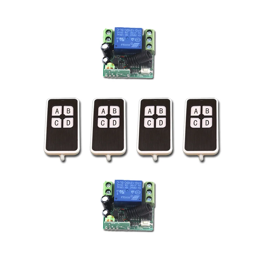Новый продукт DC12V Mini RF беспроводной пульт дистанционного управления Переключатель 4 шт. релейный переключатель 1 канал с 2 приемниками для ум...
Новый продукт DC12V Mini RF беспроводной пульт дистанционного управления Переключатель 4 шт. релейный переключатель 1 канал с 2 приемниками для ум...