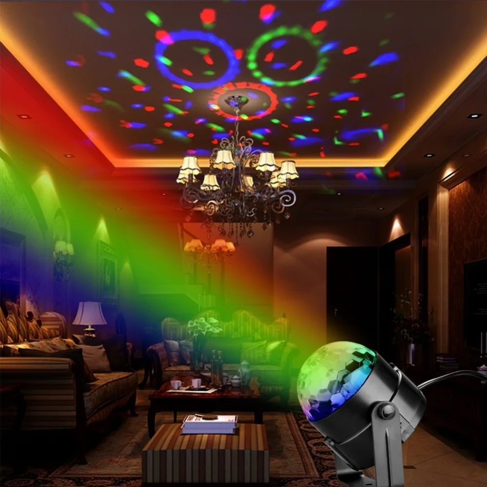 Mini LED Stage Light 3W 110V 220V RGB Crystal Magic Ball Stage Lights Disco Stage Lamp Sound Activated Strobe Stage Lighting
Mini LED Stage Light 3W 110V 220V RGB Crystal Magic Ball Stage Lights Disco Stage Lamp Sound Activated Strobe Stage Lighting