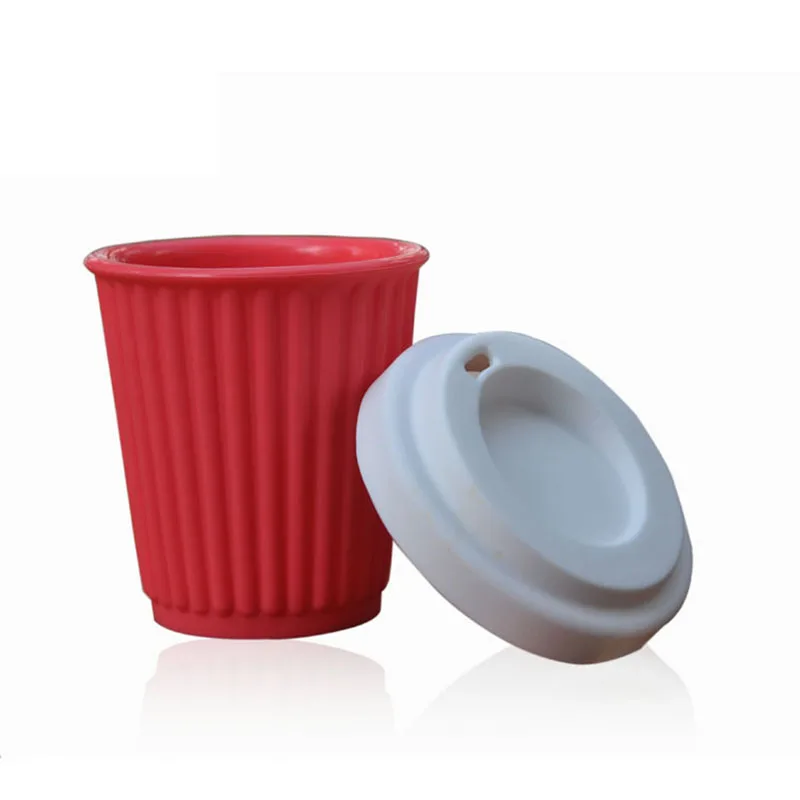 Пищевая кофейная чашка высокотемпературная антиожоговая силиконовая для кофе