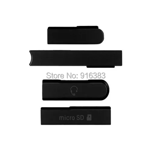 4 шт./лот водонепроницаемый пылезащитный чехол для Sony Xperia Z L36h USB порт + разъем