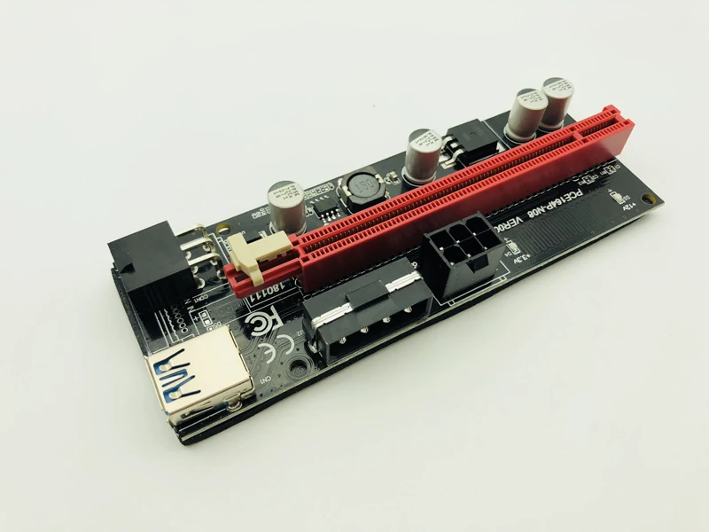 Двойсветодиодный ная Райзер VER009S PCI-E 009S PCI Express Райзер-карта 1X до 16X 0,6 м USB 3,0 кабель 6Pin IDE Molex Power для майнинга BTC
Двойсветодиодный ная Райзер VER009S PCI-E 009S PCI Express Райзер-карта 1X до 16X 0,6 м USB 3,0 кабель 6Pin IDE Molex Power для майнинга BTC