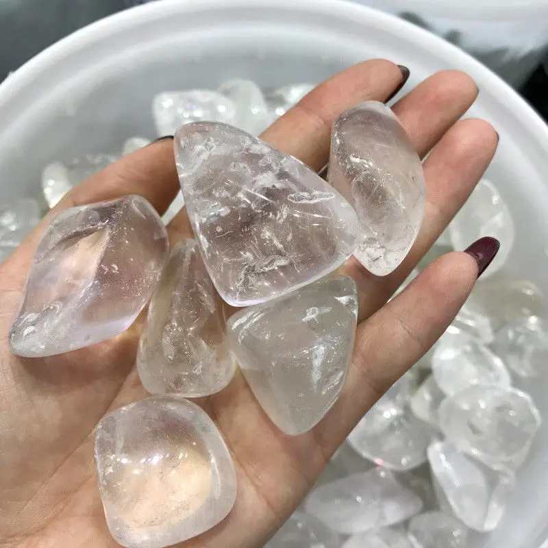 White crystal quartz large tumbled stone reiki healing natural stone and minerals home garden decoration for sale 100g
White crystal quartz large tumbled stone reiki healing natural stone and minerals home garden decoration for sale 100g