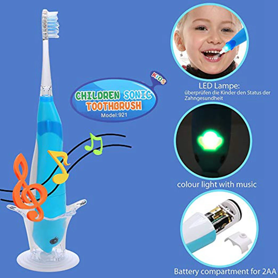 Seago 22000 штрихов/минут Дети звуковой электрический таймер для зубной щетки с