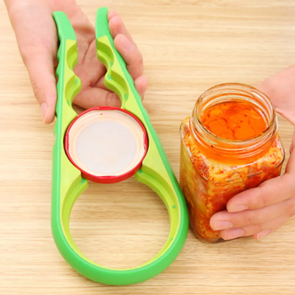 4 in 1 Handy Anti-slip Can Lid Screw Opener Bottle Opener for Beer Bottle Jar Opener Kitchen Cooking Gadgets Accessories
4 in 1 Handy Anti-slip Can Lid Screw Opener Bottle Opener for Beer Bottle Jar Opener Kitchen Cooking Gadgets Accessories